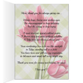 Joyeuse fête des mères Maman Je t'aime (Intérieur (Droit))