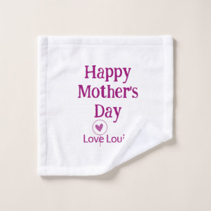 Joyeuse fête des mères mauve amour nom signe fémin