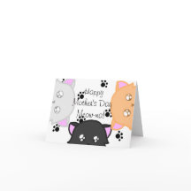Joyeuse fête des mères Meow-ma carte