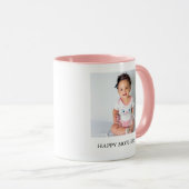 Joyeuse fête des mères Nom, Année avec Mug photo (Devant droit)