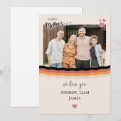 Joyeuse fête des mères nous vous aimons Carte de v (Devant / Derrière)