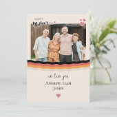 Joyeuse fête des mères nous vous aimons Carte de v (Debout devant)