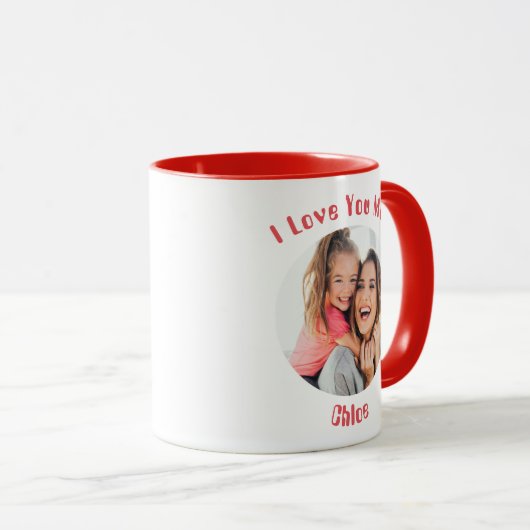 Joyeuse Fête des Mères Photo Mug (Devant droit)