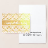 Joyeuse fête des mères Texte Modèle Elegant Gold (Affichage)