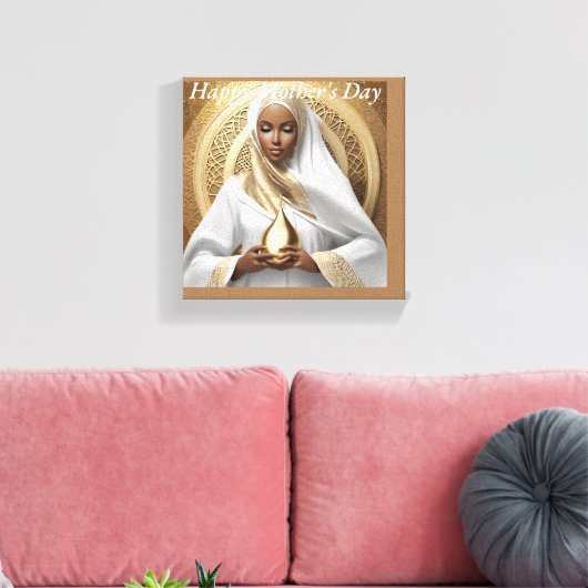 Joyeuse fête des mères toile étirée Imprimer (Insitu(Salon))