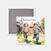 Joyeuse fête des mères ton aimant photo (Recto/Verso)