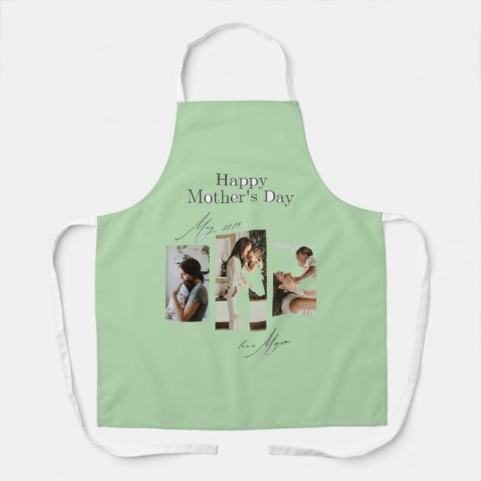 Joyeuse fête des mères Tout-en-un Imprimer Tablier (Recto)