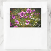 Joyeuse fête des mères Zebra Hollyhock #2 Stickers (Sac)