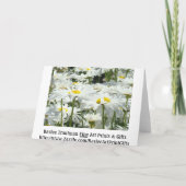 Joyeuse Fête des Patrons ! cartes Fleurs de Pâquer (Dos)
