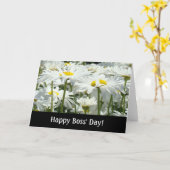 Joyeuse Fête des Patrons ! cartes Fleurs de Pâquer (Fleur jaune)