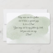 Joyeuse Fête des Pères, Beau-Père Carte (Dos)