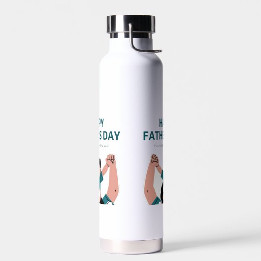 Joyeuse Fête des Pères - Bouteille d'eau Superhero (Gauche)