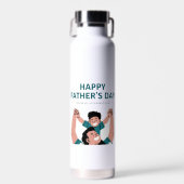 Joyeuse Fête des Pères - Bouteille d'eau Superhero (Avant)