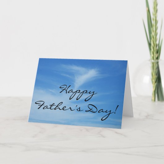 Joyeuse Fête des Pères Carte Ciel Bleu (Devant)