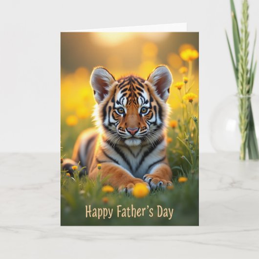 Joyeuse Fête des Pères Carte Cub (Devant)