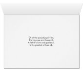Joyeuse Fête des Pères Carte Photo Script Bold Bru (Intérieur Horizontal (Bas))