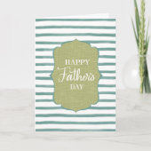 Joyeuse Fête des Pères Carte Scriptée avec Rayure (Devant)