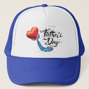 Joyeuse Fête des Pères Cœur & Cravate Casquette de