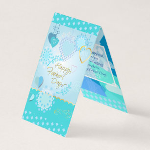 Joyeuse fête des Pères ! Couleur bleu moderne