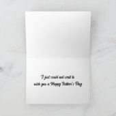 "Joyeuse fête des pères" de la carte de chat suspe (Intérieur)