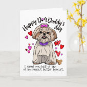 Joyeuse Fête des Pères de la part de votre carte d (Fleur jaune)