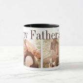 Joyeuse fête des pères Photo Collage Mug (Centre)