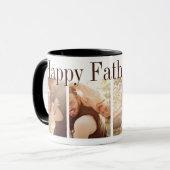 Joyeuse fête des pères Photo Collage Mug (Devant gauche)