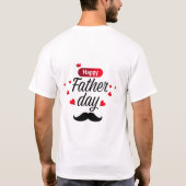 Joyeuse fête des pères T-Shirt Classique (Dos)