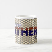 Joyeuse Fête des Pères Tasse à Café Blanche (Centre)