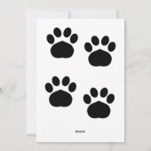 Joyeuse fête des Pères toutou carte pour papa chie (Dos)