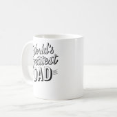 Joyeuse Fête des Pères, typographie Design de Mug (Devant gauche)