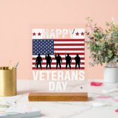 Joyeuse fête des vétérans Drapeau Silhouette Vecto (Mariage)