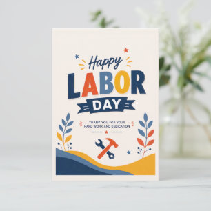 Joyeuse fête du Travail Remerciement Merci