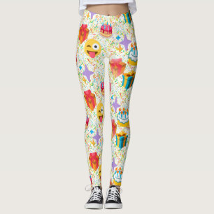joyeuse fête émoji leggings
