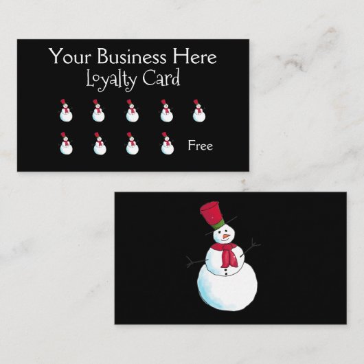 Joyeuse fidélité de Noël Snowman (Devant / Derrière)