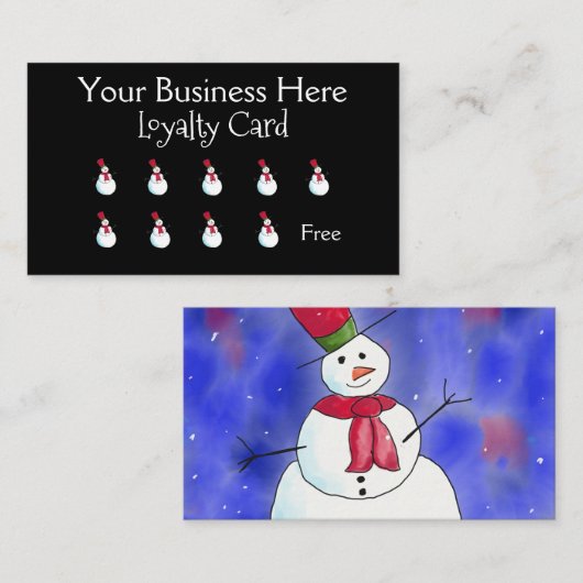 Joyeuse fidélité de Noël Snowman (Devant / Derrière)