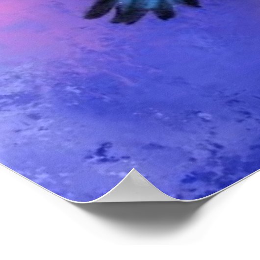 Joyeuse fille avec oiseaux Poster Peinture (Coin)