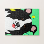 Joyeuse frontière Collie Jigsaw Puzzle (Horizontal)