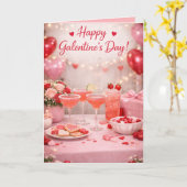 Joyeuse Galentin ! Carte de vœux (Fleur jaune)