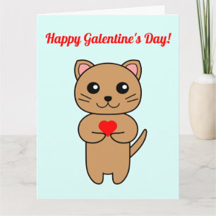 Joyeuse Galentine's Day ! - Carte de fond bleu