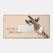 Joyeuse Giraffe Couleur personnalisée et texte Drô (Clavier et souris)