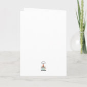 Joyeuse Giraffes d'anniversaire Enfants Invitation (Dos)