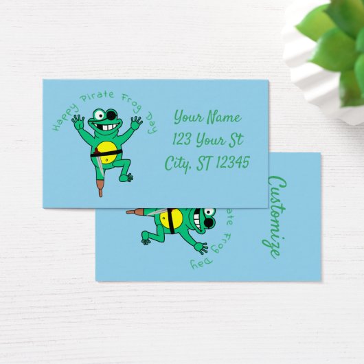 Joyeuse grenouille pirate Jour Thunder_Cove (Bureau)