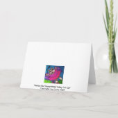 Joyeuse grosse carte de Noël Freaking de chat de (Dos)