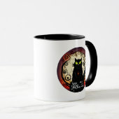 Joyeuse Halloween Cute Chat Noir Halloween Mug (Devant droit)