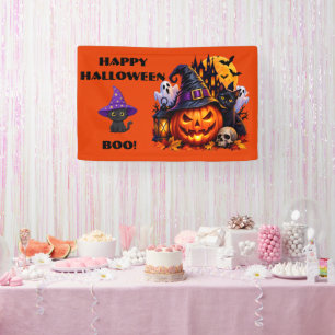 Joyeuse Halloween mignonne Bannière Chauve-Souris