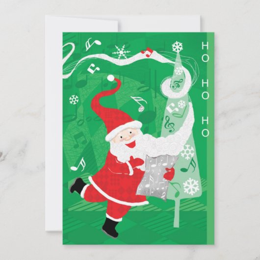 Joyeuse invitation de fête de Noël avec un Père No (Devant)