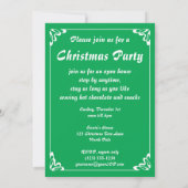 Joyeuse invitation de fête de Noël avec un Père No (Dos)
