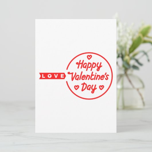 Joyeuse invitation de Saint-Valentin pour l'amour (Debout devant)