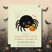 Joyeuse Invitation Halloween Araignée Citrouille p